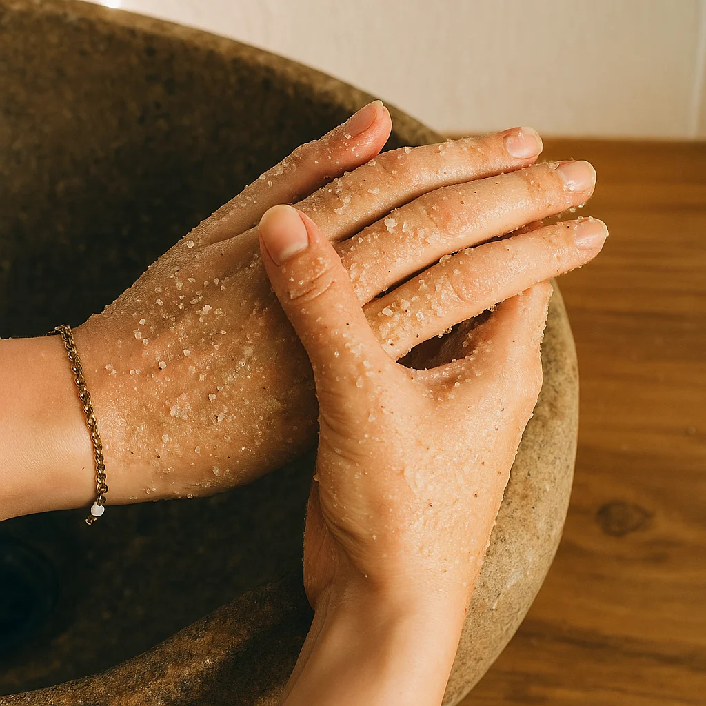 20250508_1706_Hand Exfoliation_remix_01jtr6vpryesvt5kqaw93h1xrb